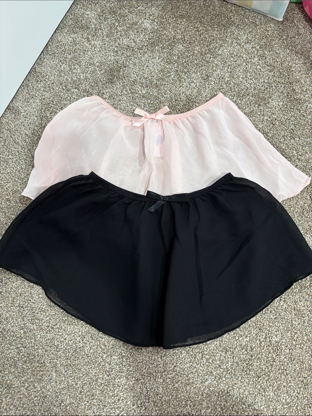 More Than Magic- 2 pack Pink & black Sheer Ballet Skirt- size 6